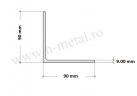 Cornier zincat 90x90x9 mm 1